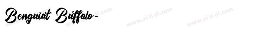 Benguiat Buffalo字体转换